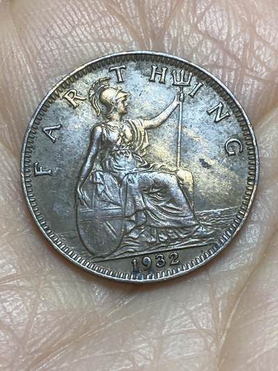 2025年第一百二十五场(总第一百五十一场）外国好品散币(免佣金) - 英国🇬🇧1932年1法新(乔治五世第三版)