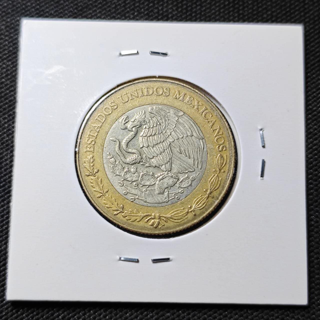 KK钱币收藏小铺  第365场  2月预留时间 周末发货  墨西哥10比索双色币