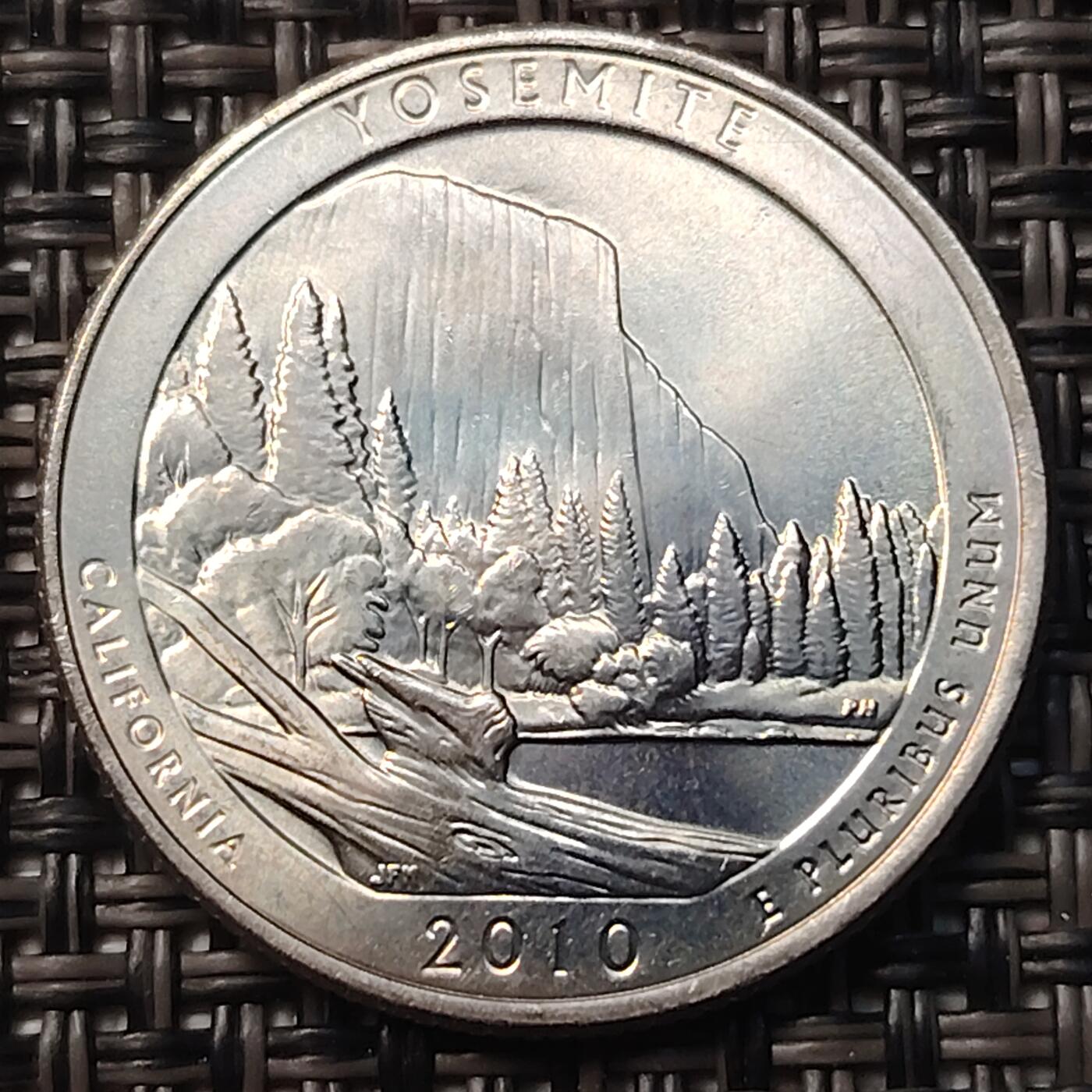 布加迪🐬～世界钱币(上海)🌾第 258 期 /  各国套币和散币 美国🇺🇸 2010年 25美分 国家公园纪念币系列5枚