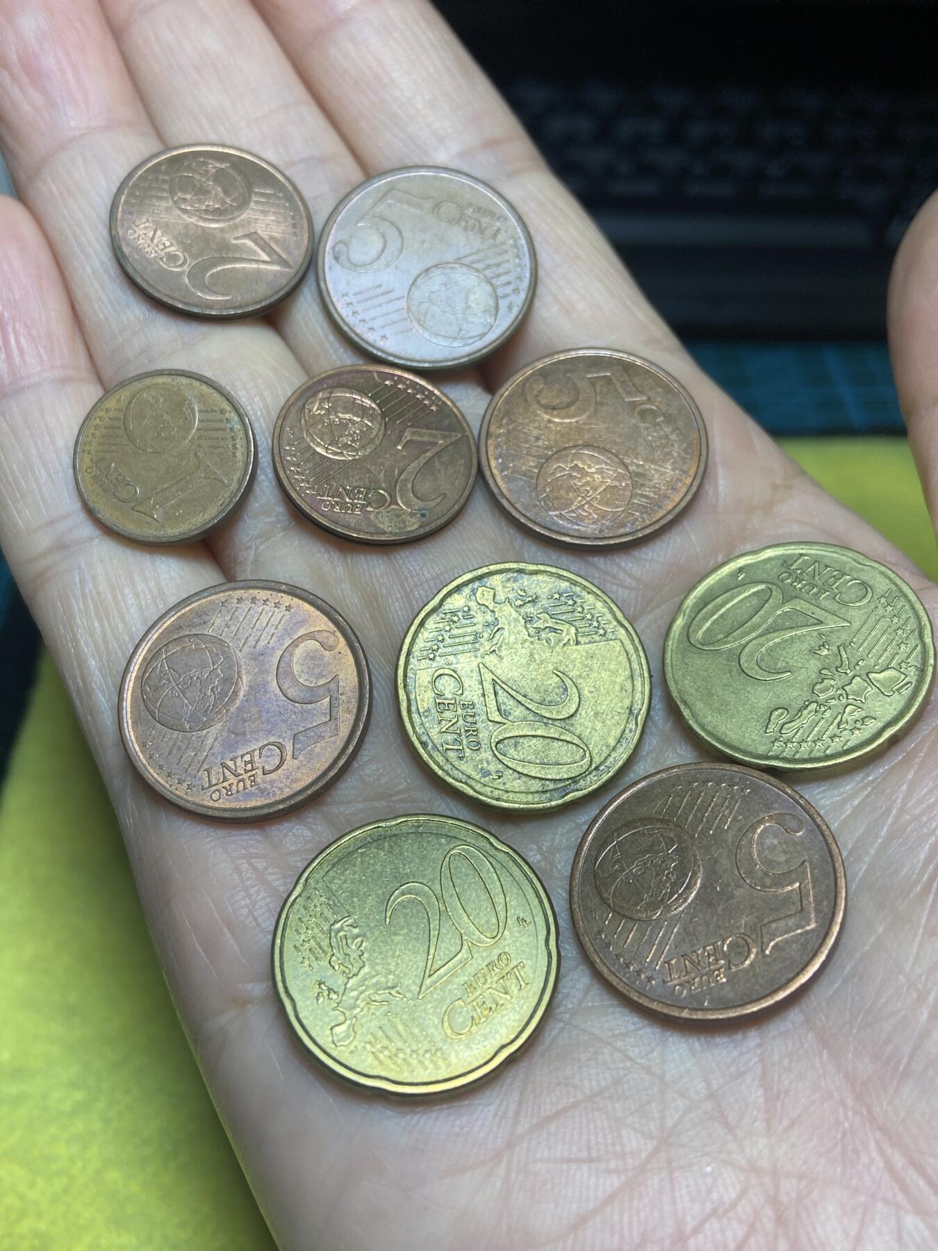 2025年第一百二十四场(总第一百五十场）外国好品散币(免佣金) 欧洲各国各面值欧分10枚