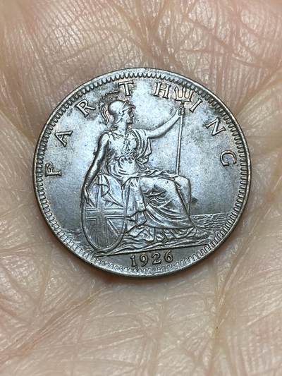 2025年第一百二十四场(总第一百五十场）外国好品散币(免佣金) - 英国🇬🇧1926年1法新(乔治五世第三版)