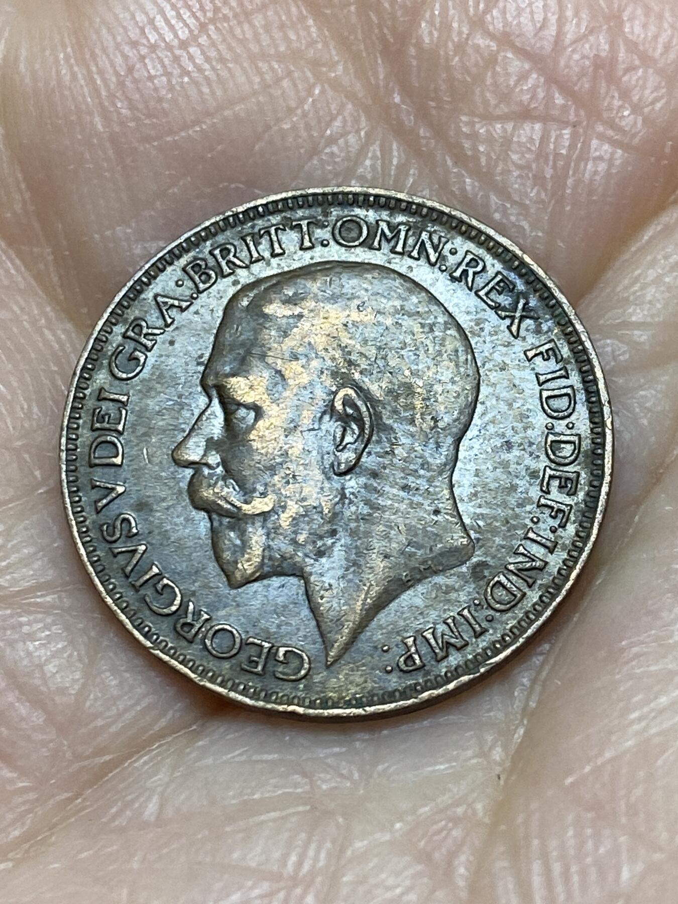 2025年第一百二十四场(总第一百五十场）外国好品散币(免佣金) 英国🇬🇧1924年1法新(乔治五世第二版)