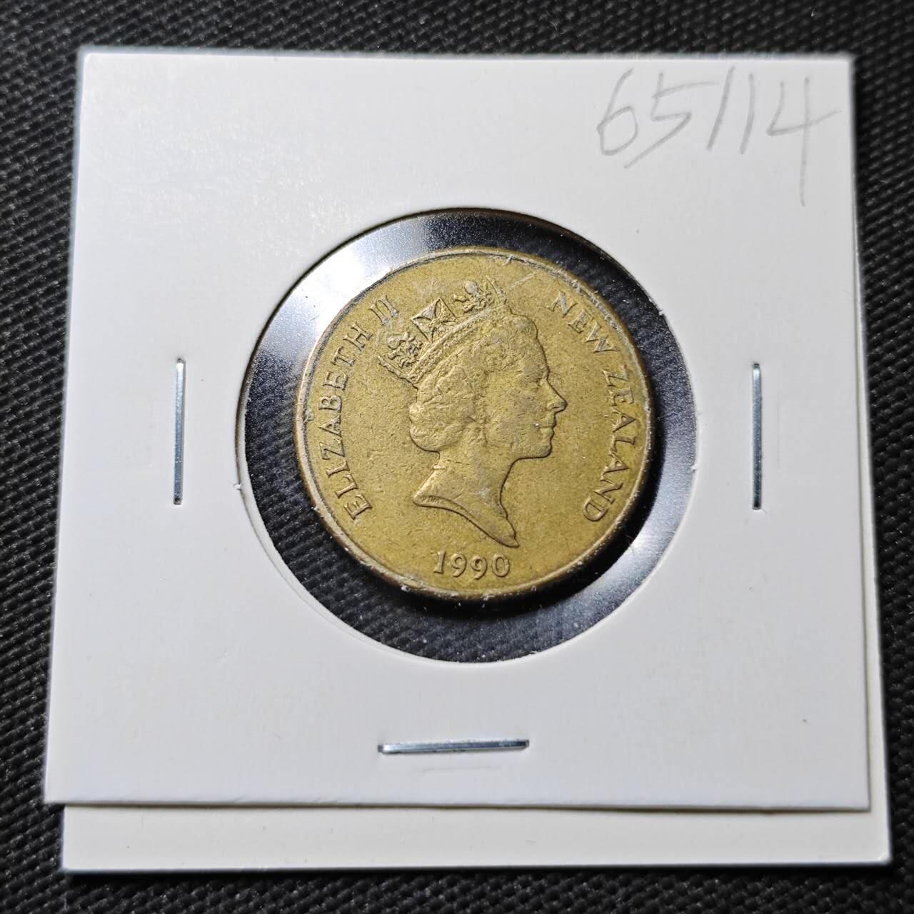 KK钱币收藏小铺  第365场  2月预留时间 周末发货  新西兰1元