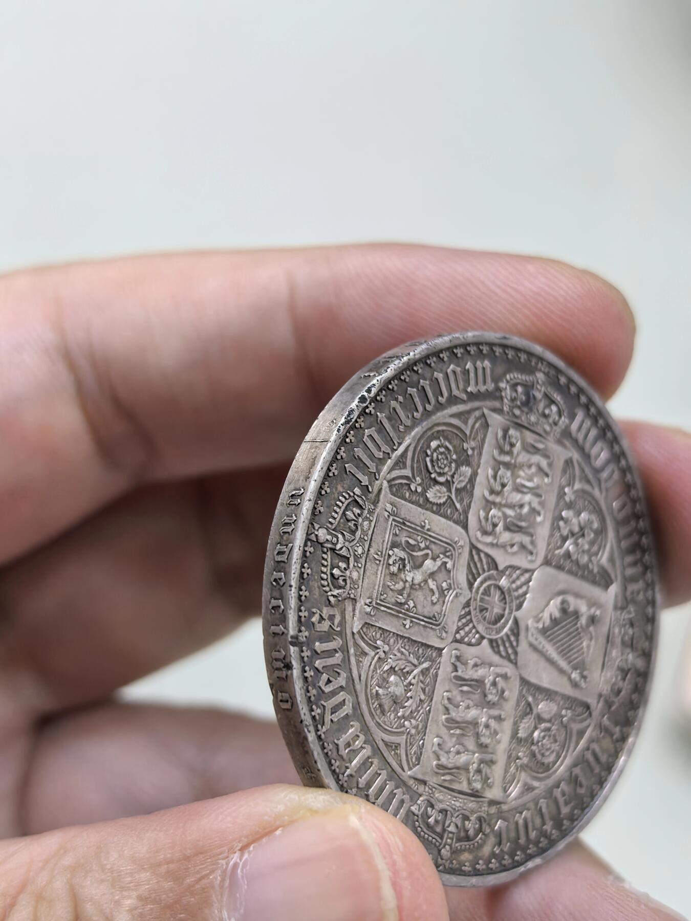 博洋堂“物美丰成”11月精品专场暨第145期（全场包邮） 英国1847年维多利亚女王哥特克朗 大名誉品