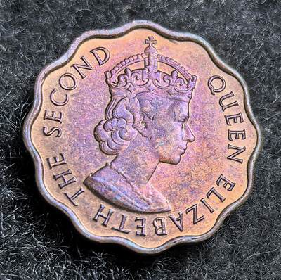 西班牙、丹属西印度、法属殖民地、乌拉圭银币古铜币，周五晚上九点倒数截拍，满百包邮，可寄存半年，喜欢朋友微信扫描二维码可直接参拍 - 英属洪都拉斯1973年1分，km30