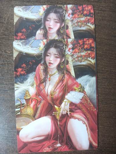 花开卡拍第46期（11月9号周日截拍，品控勿拍!!!拍品不寄存，运费5元，自制卡难免瑕疵，可能存在轻微撞角爆边等出厂瑕疵，品控介意勿拍！） - 星宿卡牌 媚玄鉴-妲己 二渐变 磨砂普卡