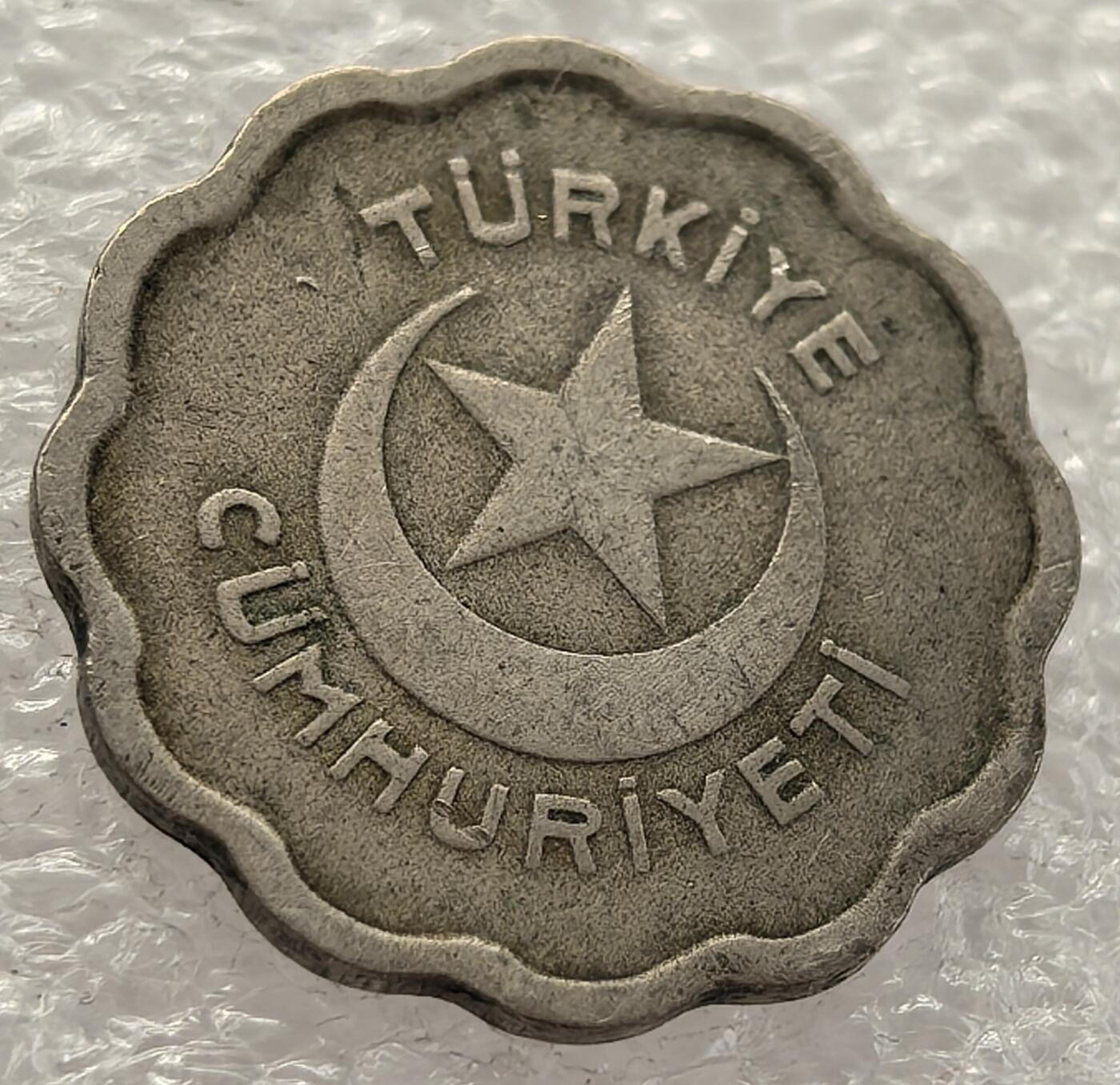  外国优质老铜币银币，周六九点倒数截拍，满百包邮，可寄存半年，喜欢朋友微信扫描二维码可直接参拍 土耳其1944年1库鲁