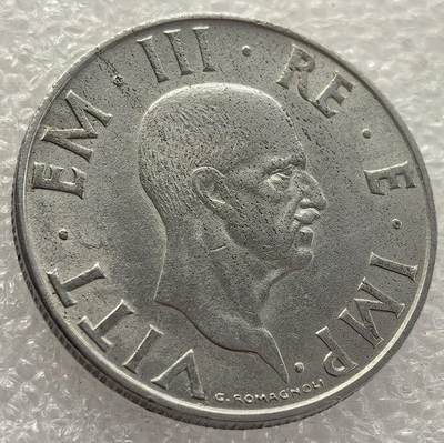  外国优质老铜币银币，周六九点倒数截拍，满百包邮，可寄存半年，喜欢朋友微信扫描二维码可直接参拍 - 意大利1940年2里拉