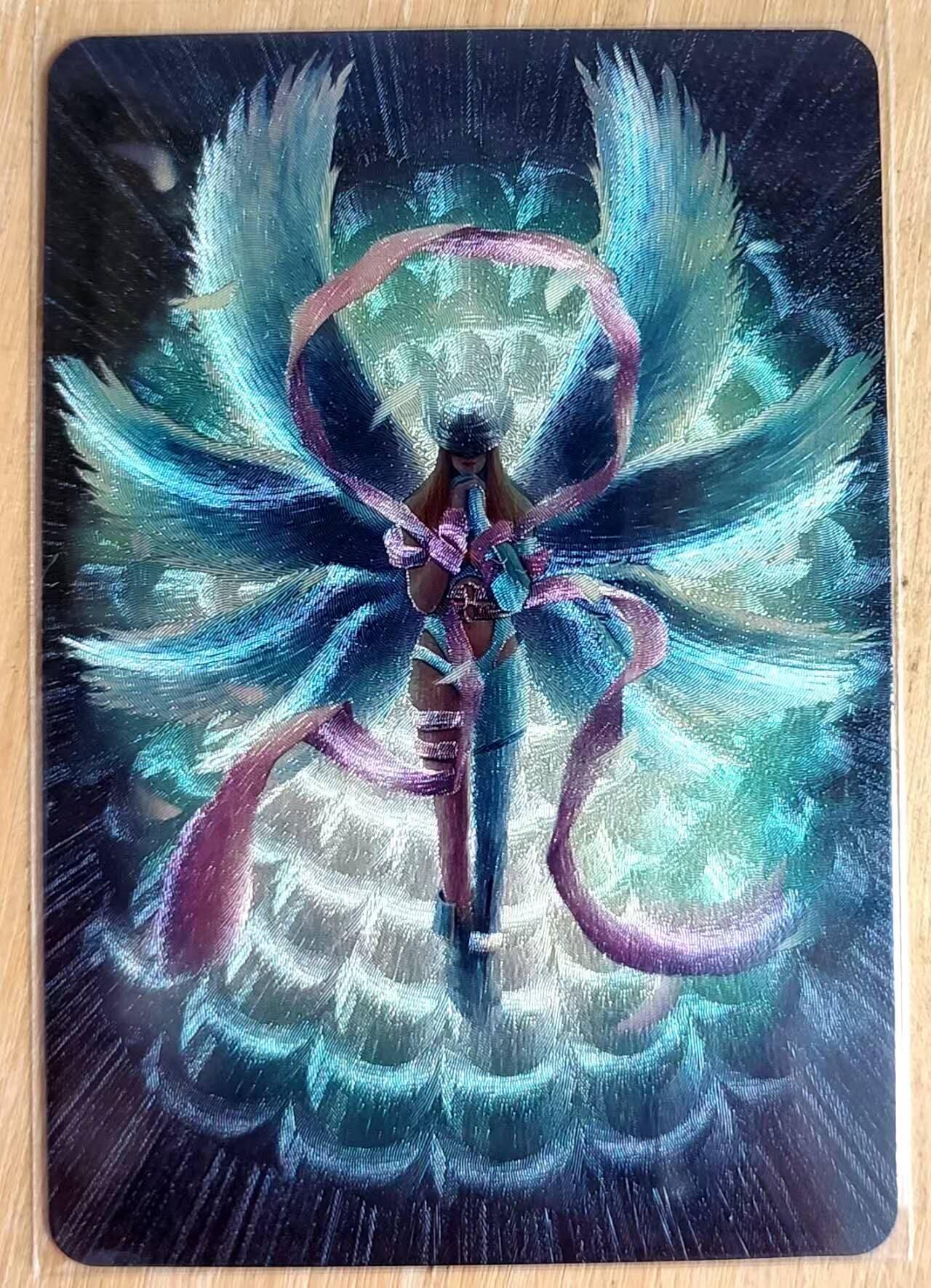 龙虎卡牌第六二场 百里霸场 （无佣金，周六结拍，欢迎送拍） 粗闪 江东卡牌 天使之翼-天女兽