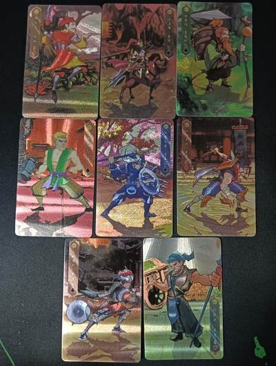 花开卡拍第46期（11月9号周日截拍，品控勿拍!!!拍品不寄存，运费5元，自制卡难免瑕疵，可能存在轻微撞角爆边等出厂瑕疵，品控介意勿拍！） - 小浣熊卡牌 2020水浒之重出江湖8张打包 粗闪，有点撞角