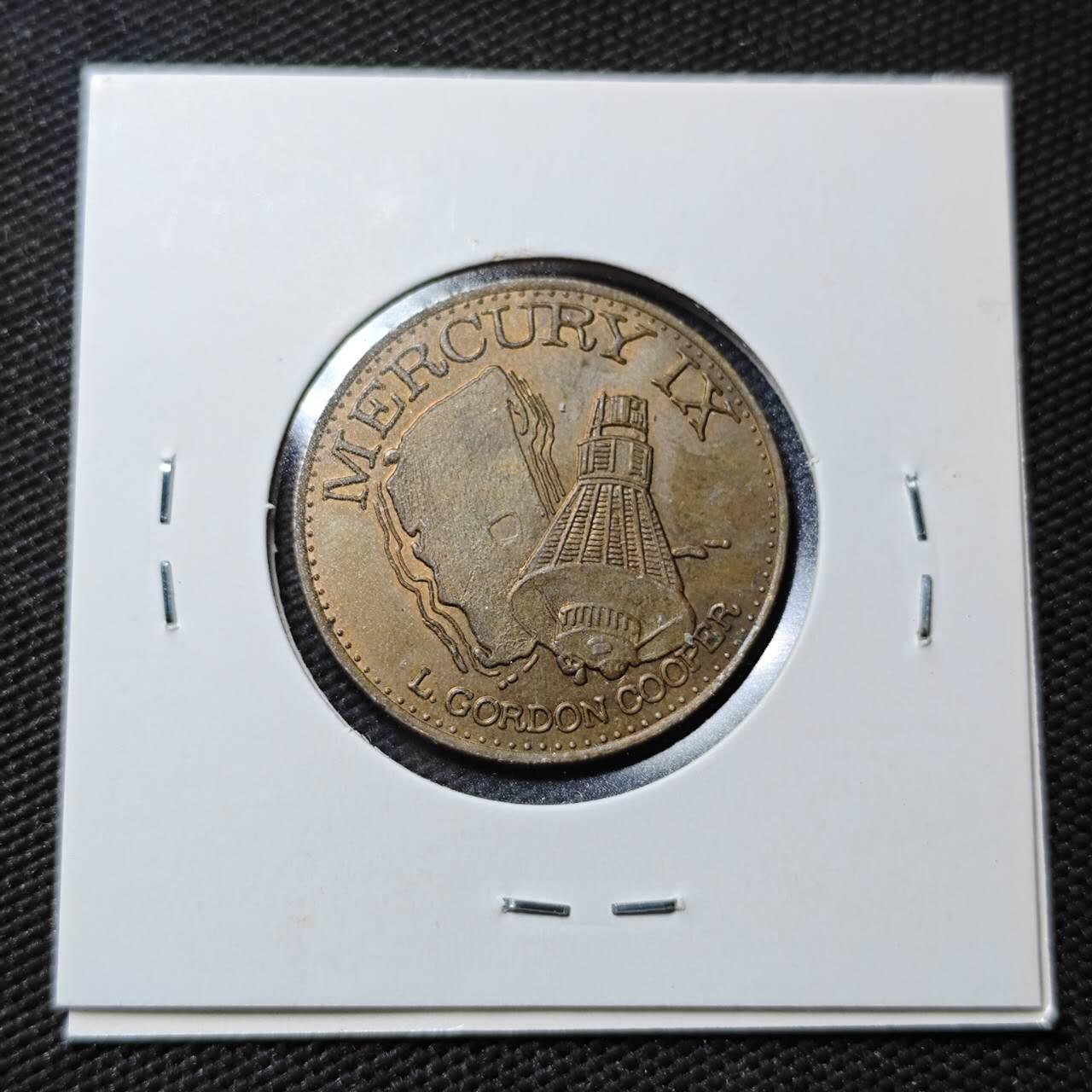 KK钱币收藏小铺  第365场  2月预留时间 周末发货  美国航天纪念铜章