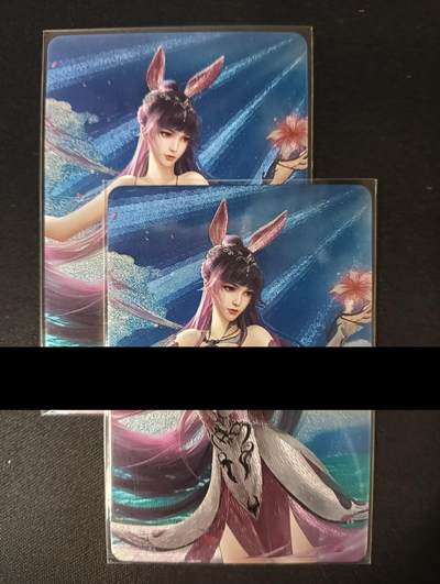 花开卡拍第46期（11月9号周日截拍，品控勿拍!!!拍品不寄存，运费5元，自制卡难免瑕疵，可能存在轻微撞角爆边等出厂瑕疵，品控介意勿拍！） - 裁缝卡牌 斗罗大陆-小舞 二渐变 第2张艺术版 粗闪