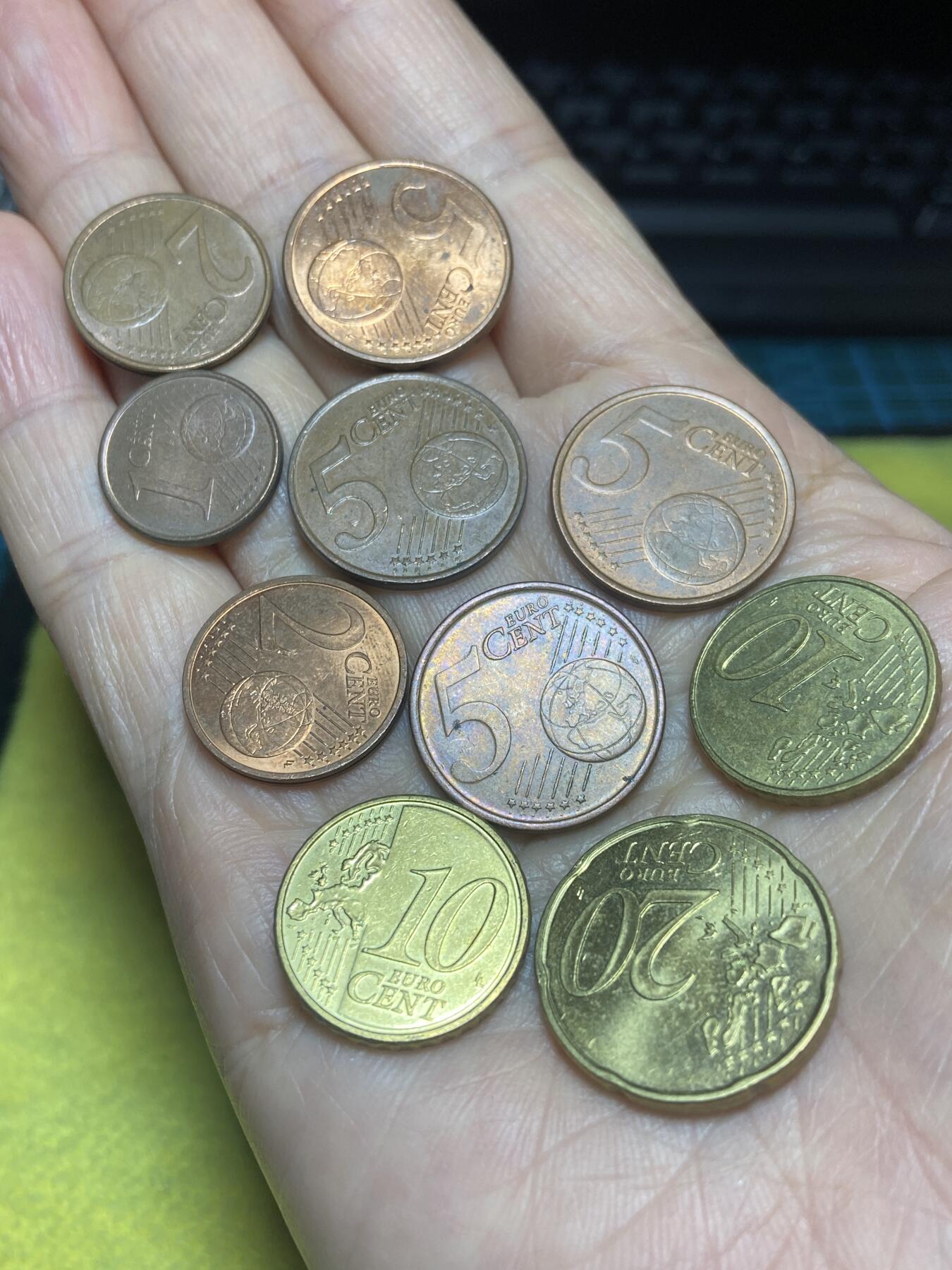 2025年第一百二十四场(总第一百五十场）外国好品散币(免佣金) 欧洲各国各面值欧分10枚