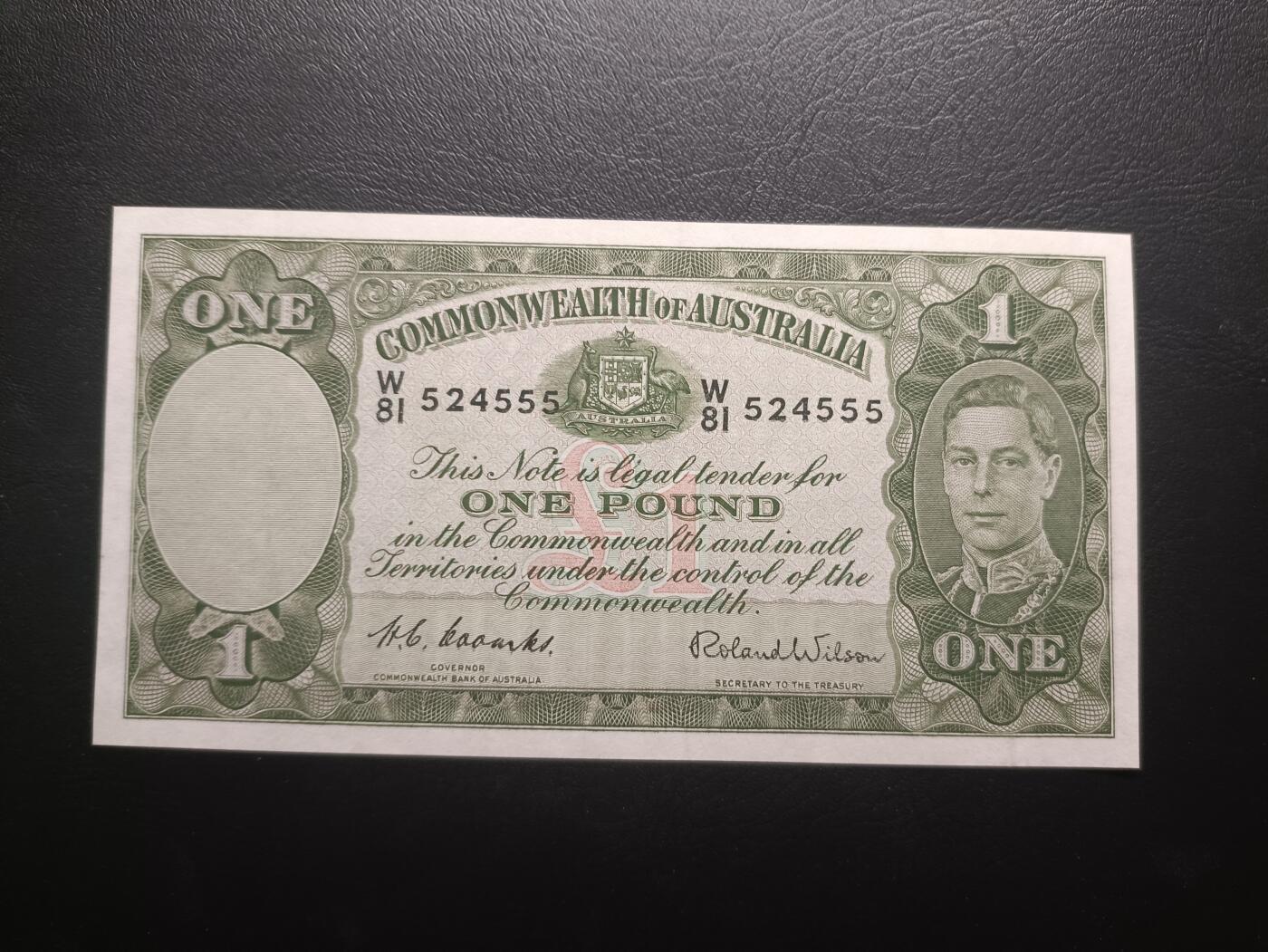 2025十一月第二期，总第200期 澳大利亚1938版1镑UNC-豹子号555，乔治六世国王和牧羊浮雕