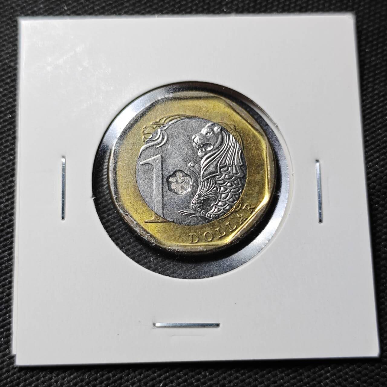 KK钱币收藏小铺  第365场  2月预留时间 周末发货  新加坡1元