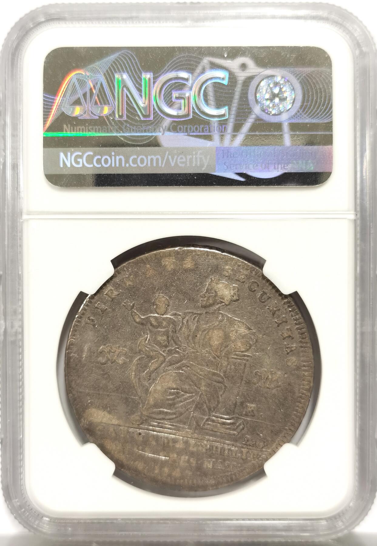 博洋堂“物美丰成”11月精品专场暨第145期（全场包邮） NGC VF 意大利那不勒斯与西西里1747年120G大银币，稀见品种