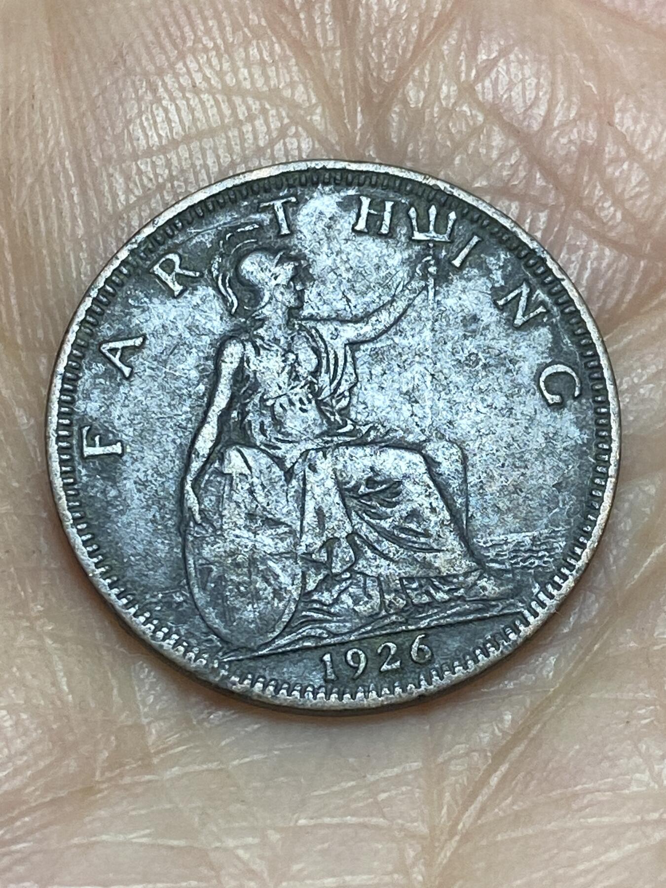 2025年第一百二十五场(总第一百五十一场）外国好品散币(免佣金) 英国🇬🇧1926年1法新(乔治五世第三版，首发年)