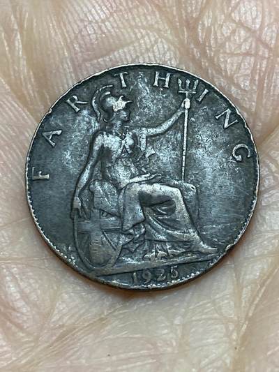 2025年第一百二十四场(总第一百五十场）外国好品散币(免佣金) - 英国🇬🇧1925年1法新(乔治五世第二版，关门年)