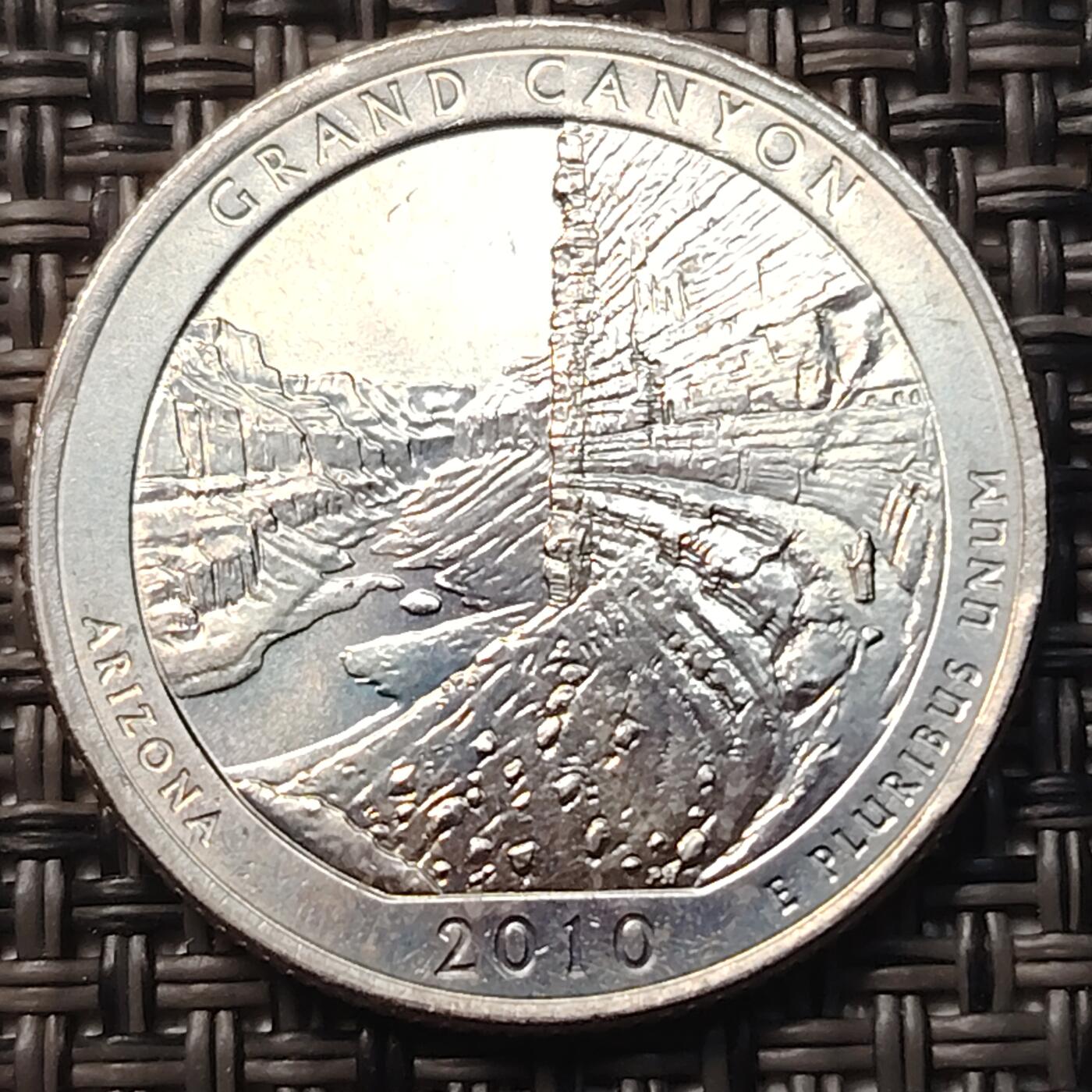 布加迪🐬～世界钱币(上海)🌾第 258 期 /  各国套币和散币 美国🇺🇸 2010年 25美分 国家公园纪念币系列5枚