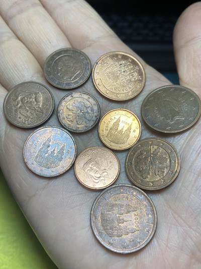 2025年第一百二十四场(总第一百五十场）外国好品散币(免佣金) - 欧洲各国各面值欧分10枚