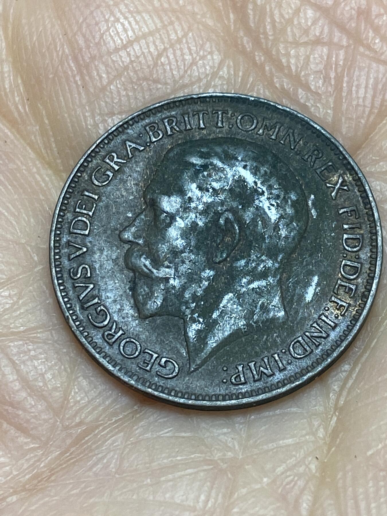 2025年第一百二十四场(总第一百五十场）外国好品散币(免佣金) 英国🇬🇧1923年1法新(乔治五世第二版)