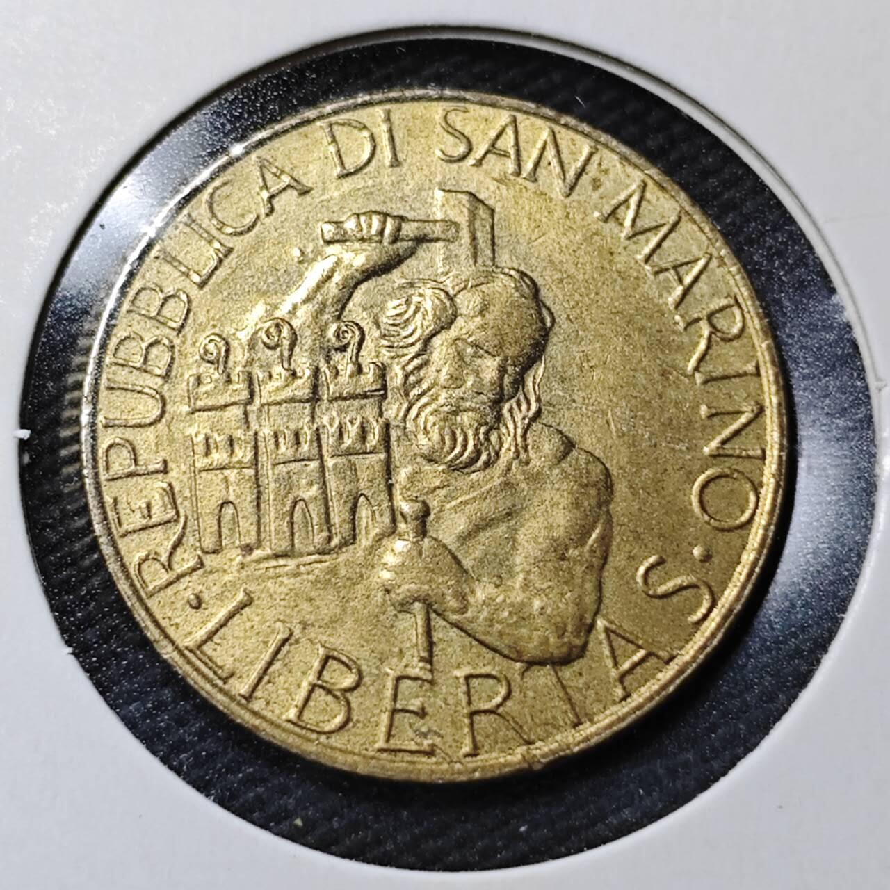 KK钱币收藏小铺  第365场  2月预留时间 周末发货  圣马力诺200里拉