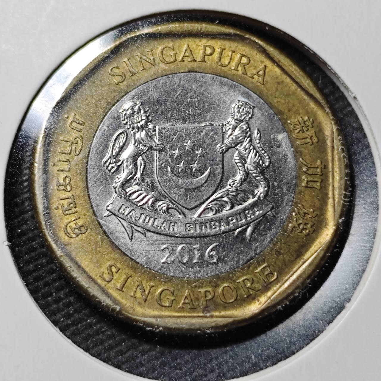 KK钱币收藏小铺  第365场  2月预留时间 周末发货  新加坡1元