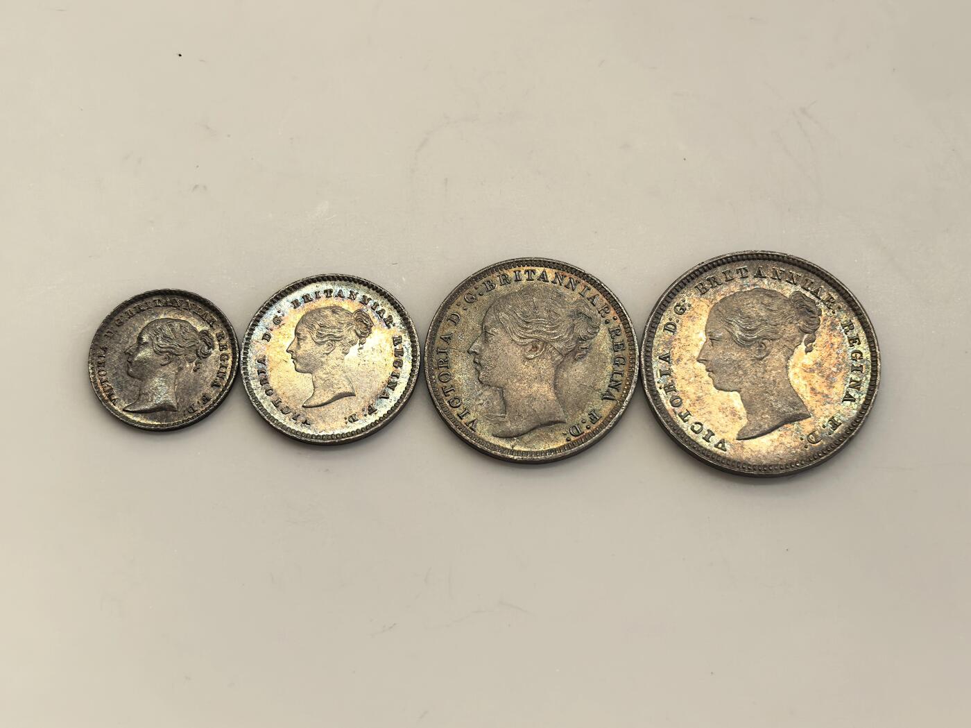 博洋堂“物美丰成”11月精品专场暨第145期（全场包邮） 英国1873年维多利亚女王濯足币套装银币