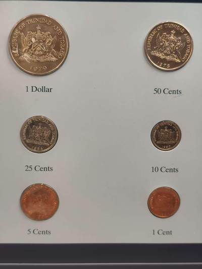 G&W世界散币，银币处理专场（第35场） - 富兰克林-特立尼达多巴哥6枚套