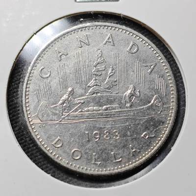 KK钱币收藏小铺  第365场  2月预留时间 周末发货 -  1983加拿大1元
