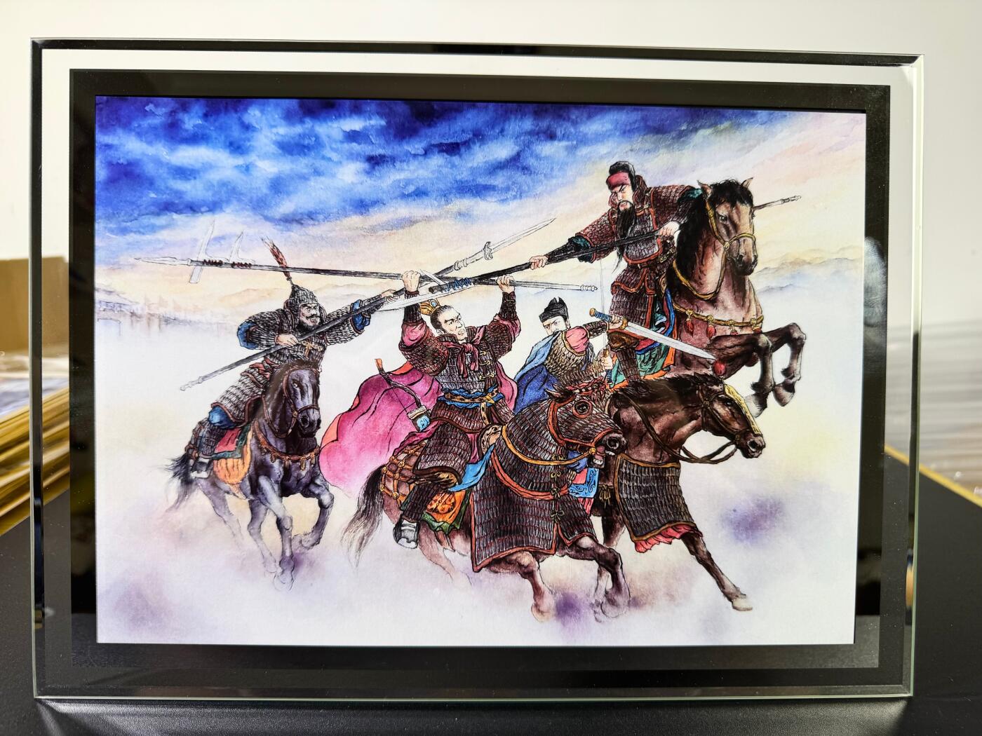 NO.15 好又多金牌大场，双11狂欢继续！每周一站式配齐，方便凑单！（周6晚8点截拍，卖家送拍0抽成！） 山河潮玩 侠哥 三英战吕布 A4海报+水晶摆台 非常精美