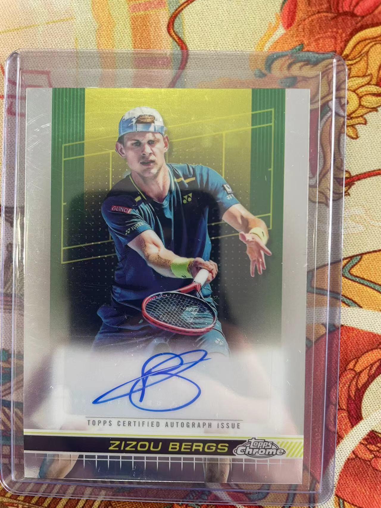 寸草不生拍卖会 第十三期 （ 持续收拍中） 【亲签】2024 topps  网球明星 ZIZOU BERGS  亲签卡