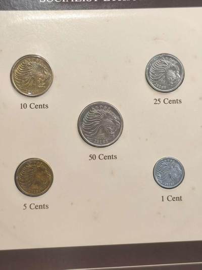 G&W世界散币，银币处理专场（第35场） - 富兰克林-埃塞俄比亚5枚套