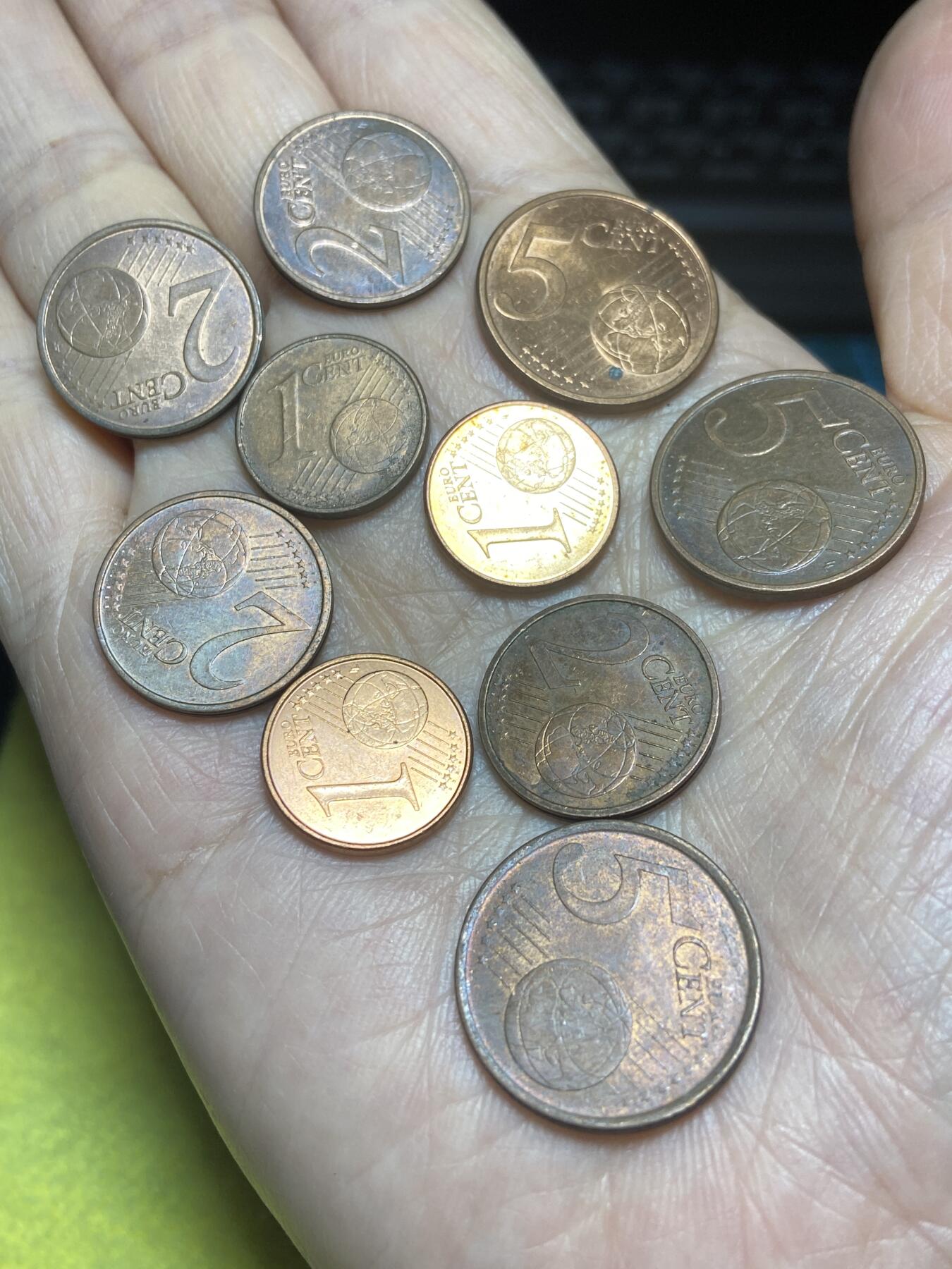 2025年第一百二十四场(总第一百五十场）外国好品散币(免佣金) 欧洲各国各面值欧分10枚