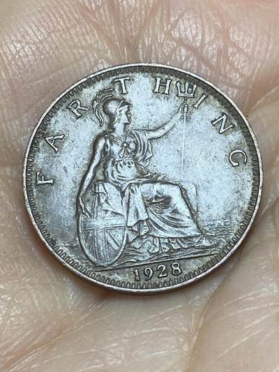 2025年第一百二十五场(总第一百五十一场）外国好品散币(免佣金) - 英国🇬🇧1928年1法新(乔治五世第三版)