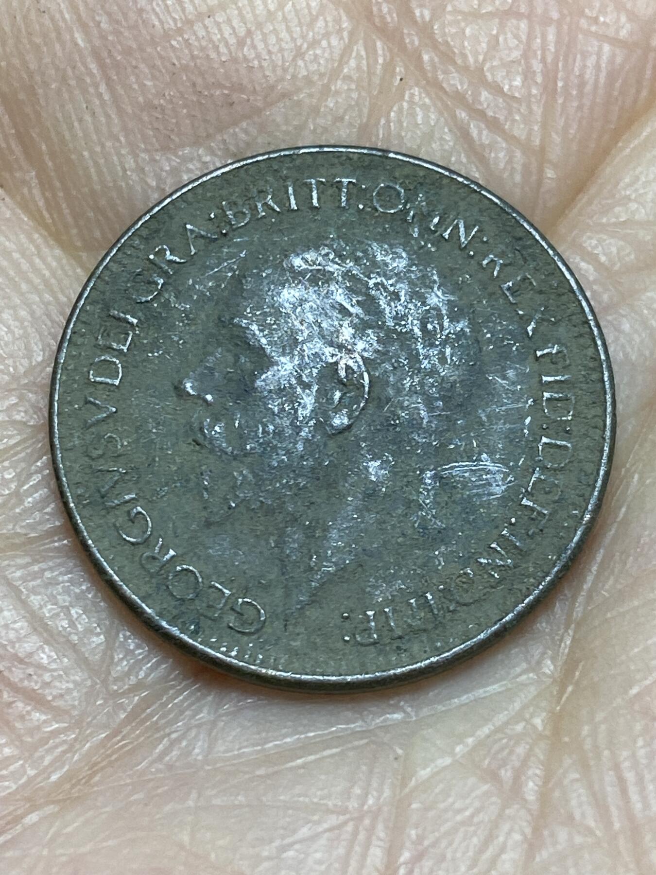 2025年第一百二十五场(总第一百五十一场）外国好品散币(免佣金) 英国🇬🇧1928年1法新(乔治五世第三版)