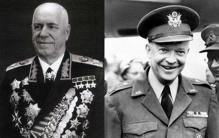 【艺术】法国艺术大章 二战盟军瓜分德国朱可夫艾森豪威尔蒙哥马利柯尼希 高浮雕精制超大镀银章 68MM厚6MM 206克