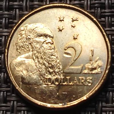 布加迪🐬～世界钱币(上海)🌾第 258 期 /  各国套币和散币 - 澳大利亚🇦🇺 2022年 2元 女王头像