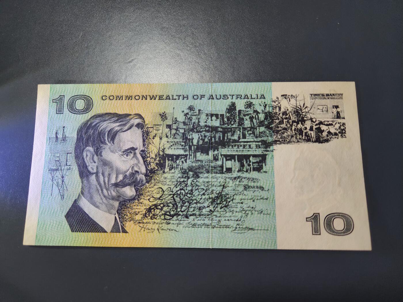 11月9号晚上8点 外国纸币自动截拍第54场 澳大利亚 联邦版  10元 新品 稀少