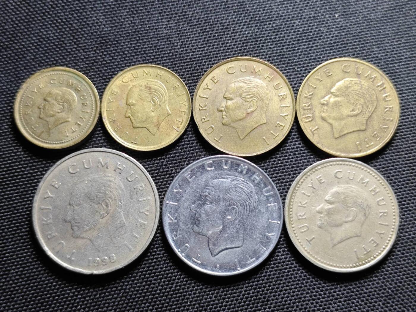 KK钱币收藏小铺  第365场  2月预留时间 周末发货  土耳其一组20枚