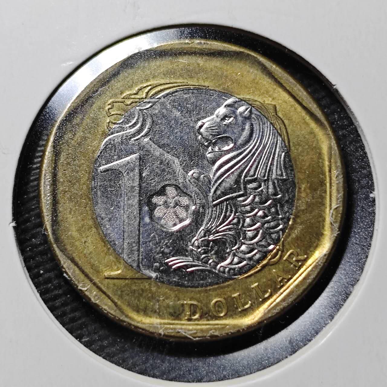 KK钱币收藏小铺  第365场  2月预留时间 周末发货  新加坡1元