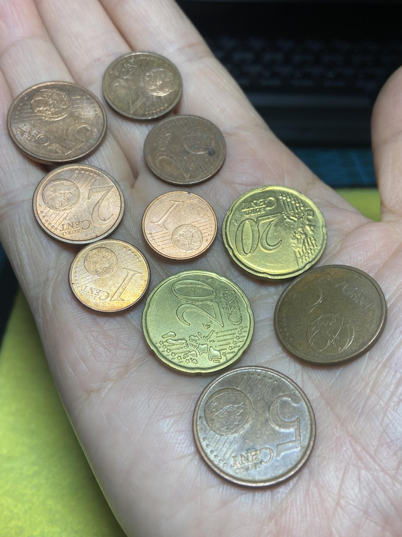 2025年第一百二十四场(总第一百五十场）外国好品散币(免佣金) 欧洲各国各面值欧分10枚