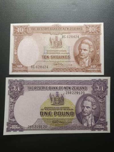 2025十一月第二期，总第200期 - 新西兰1938版10先令+1镑AUNC，库克船长和唐怀伊条约/帆船