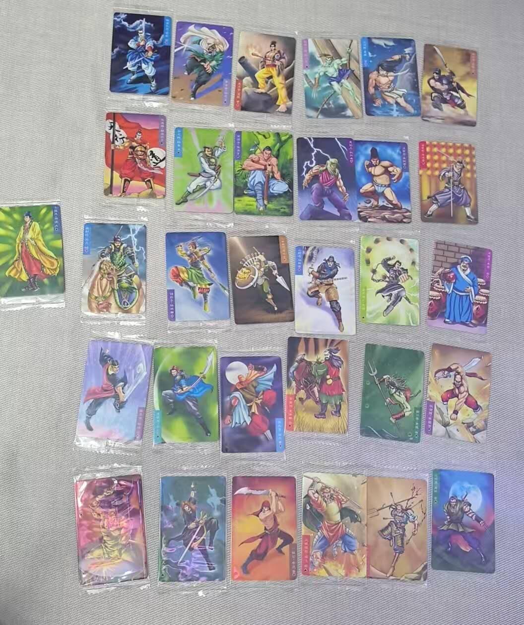 龙虎卡牌第六二场 百里霸场 （无佣金，周六结拍，欢迎送拍） 【原膜】普卡小卡31张 可可虎小水浒 第五弹