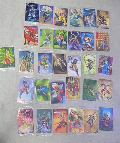 龙虎卡牌第六二场 百里霸场 （无佣金，周六结拍，欢迎送拍） - 【原膜】普卡小卡31张 可可虎小水浒 第五弹