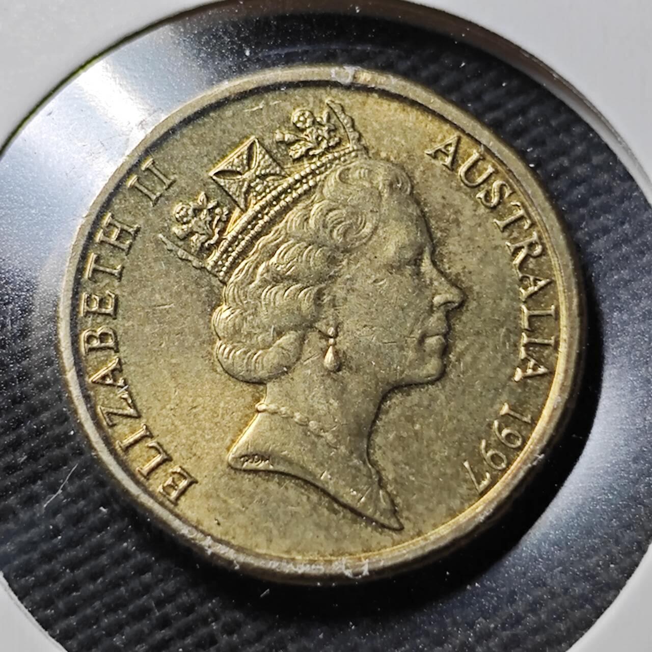 KK钱币收藏小铺  第365场  2月预留时间 周末发货  1997澳大利亚2元 好品