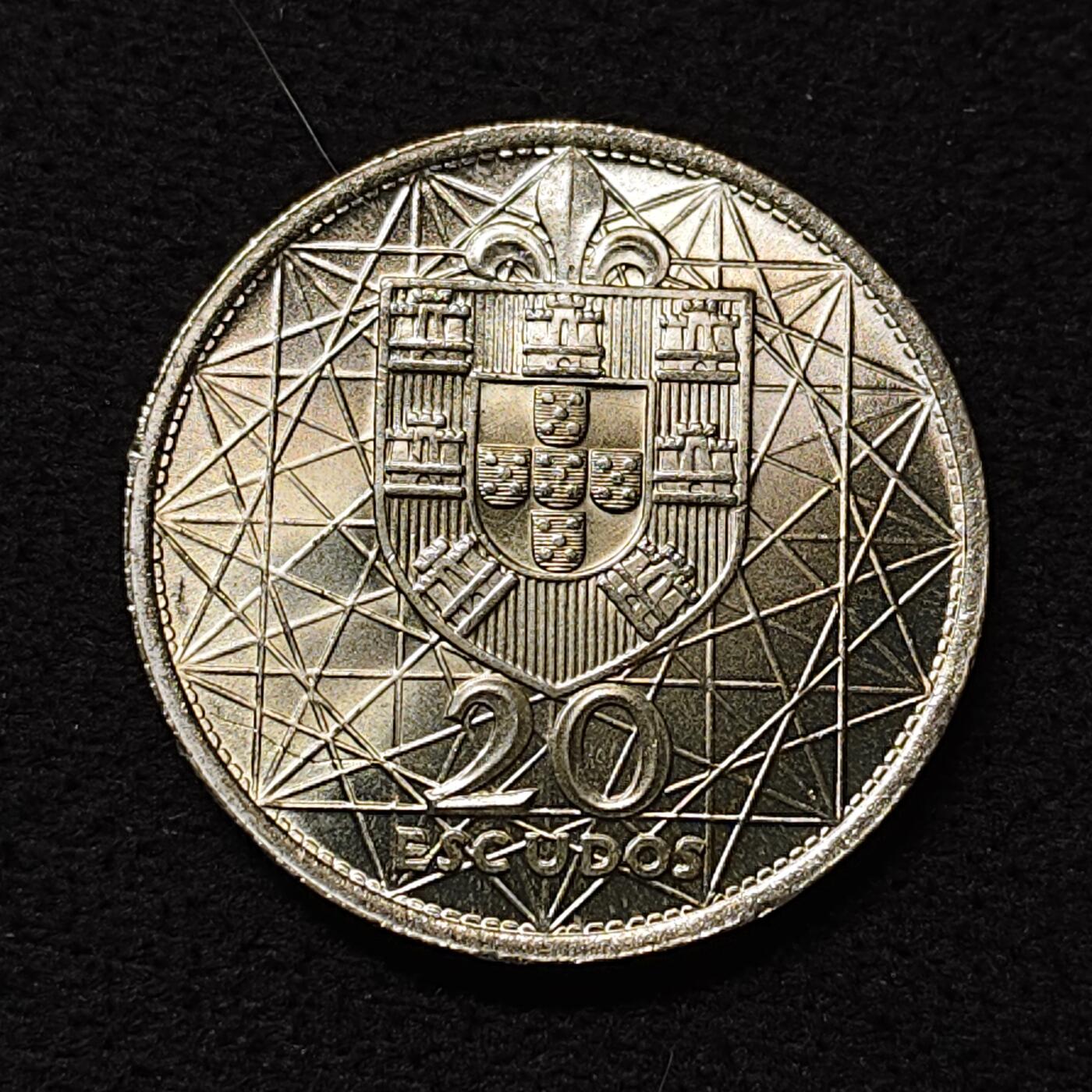 【全场包邮】纯粹捡漏拍474场（免费代拍第11场） 葡萄牙1966年20埃斯库多萨拉扎大桥通车（30毫米10克）纪念银币