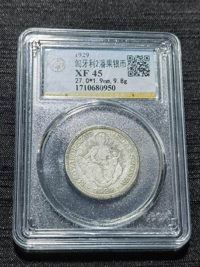 天下钱庄专场欢迎参拍 - 匈牙利圣母抱婴2潘果银币