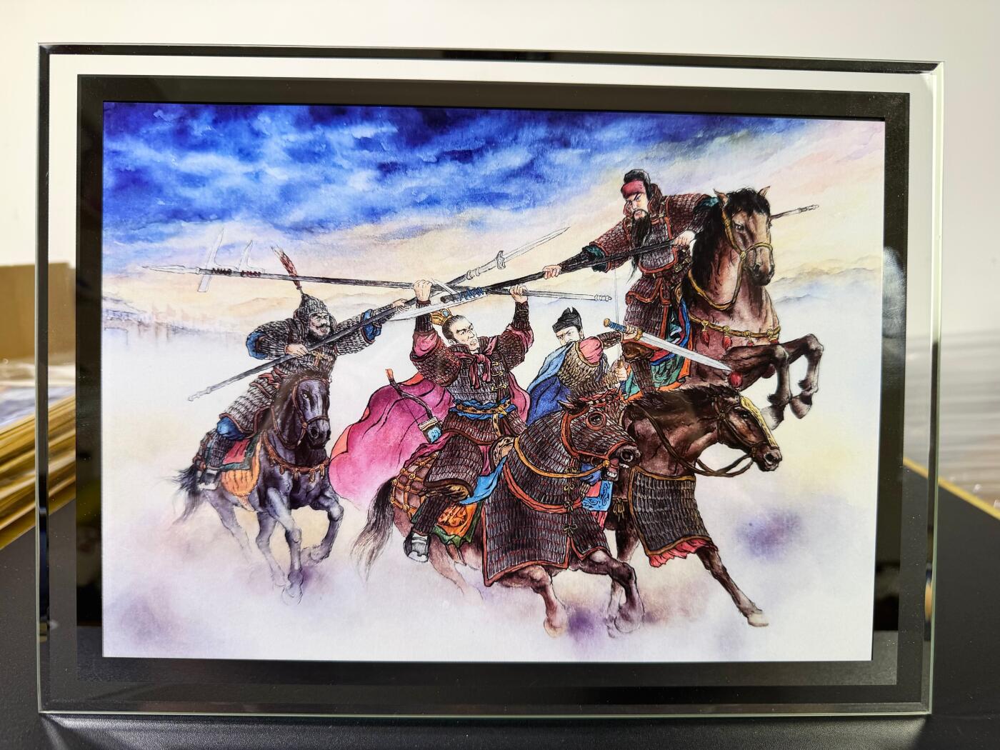 NO.15 好又多金牌大场，双11狂欢继续！每周一站式配齐，方便凑单！（周6晚8点截拍，卖家送拍0抽成！） 山河潮玩 侠哥 三英战吕布 A4海报+水晶摆台 非常精美