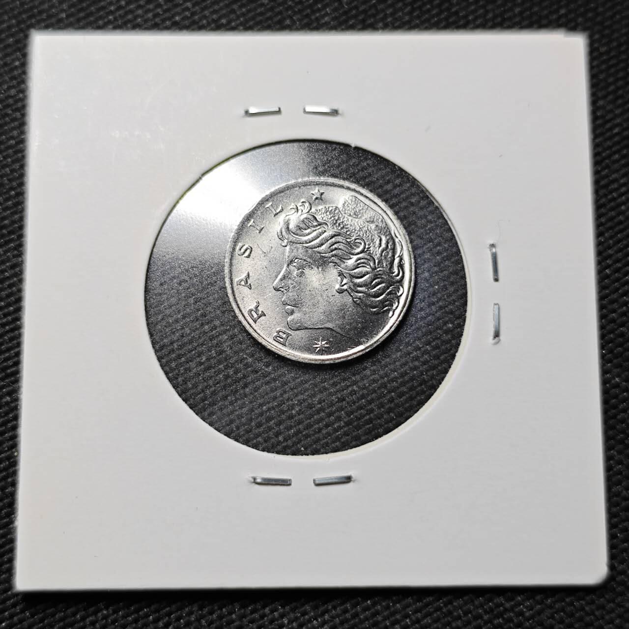 KK钱币收藏小铺  第365场  2月预留时间 周末发货  1975巴西1分农粮纪念币 好品